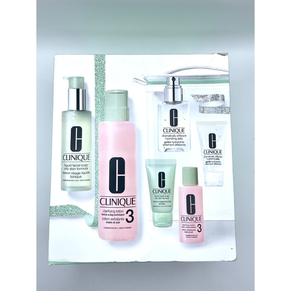 Clinique Great Skin Anywhere 6 Pieces Set For Combination or Oily NIB